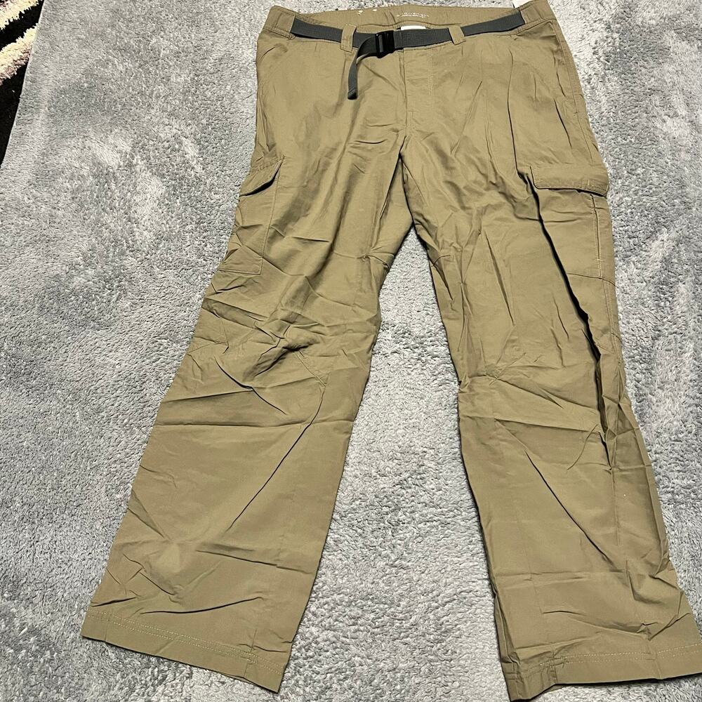 Columbia Pants Mens 38 x30 Omni Shield Cargo Belted Hiking Tactel Nylon
